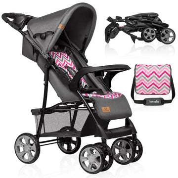 Buggy Lionelo Emma Plus – bis 15 kg, leicht & kompakt, mit großem Korb – Blau