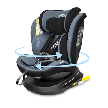 Reecle 360 Drehbar i - Size Kindersitz mit ISOFIX 40 - 150 cm (0 - 36 kg) Reboarder, ab Geburt - 12 Jahre, ECE R129