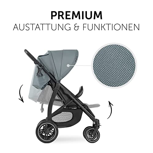 Buggy Hauck Rapid 4D – bis 25 kg, kompakt faltbar, UPF 50+, Gummiräder – Jungle Grün