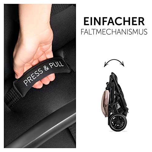 Buggy Hauck Rapid 4D – bis 25 kg, kompakt faltbar, UPF 50+, Gummiräder – Minnie Mouse Rose