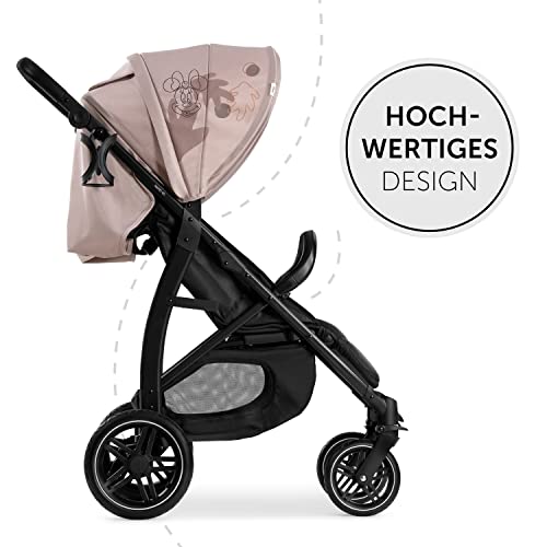 Buggy Hauck Rapid 4D – bis 25 kg, kompakt faltbar, UPF 50+, Gummiräder – Minnie Mouse Rose