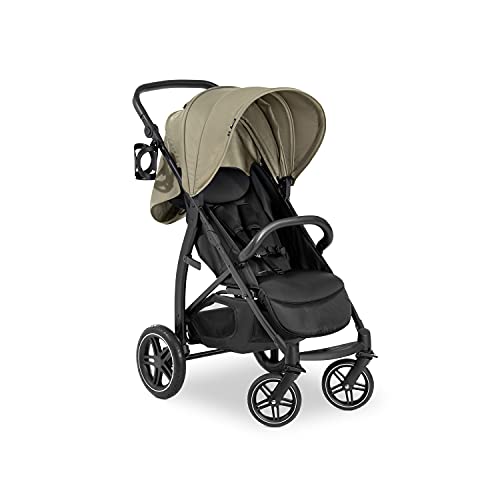 Buggy Hauck Rapid 4D – bis 25 kg, kompakt faltbar, UPF 50+, Gummiräder – Olive Grün