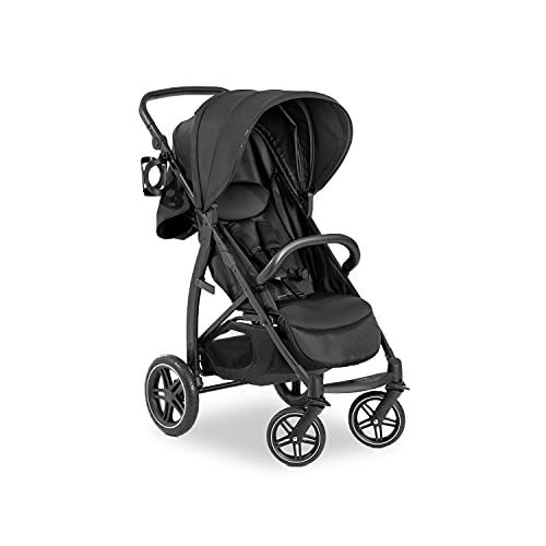 Buggy Hauck Rapid 4D – bis 25 kg, kompakt faltbar, UPF 50+, Gummiräder – Schwarz