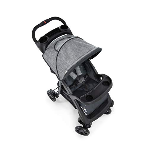 Buggy Hauck Shopper Neo II – mit Ablagen, Liegefunktion, bis 25 kg – Melange Grau