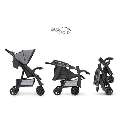 Buggy Hauck Shopper Neo II – mit Ablagen, Liegefunktion, bis 25 kg – Melange Grau