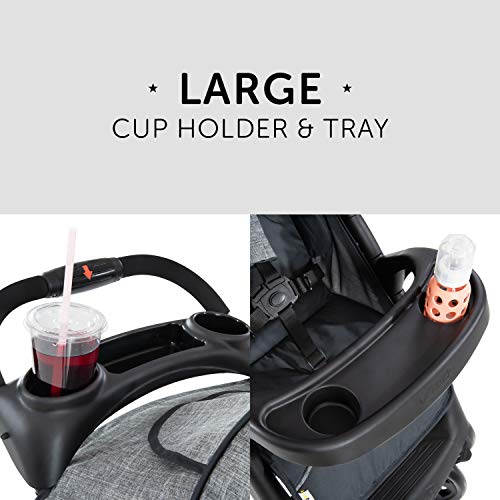 Buggy Hauck Shopper Neo II – mit Ablagen, Liegefunktion, bis 25 kg – Melange Grau