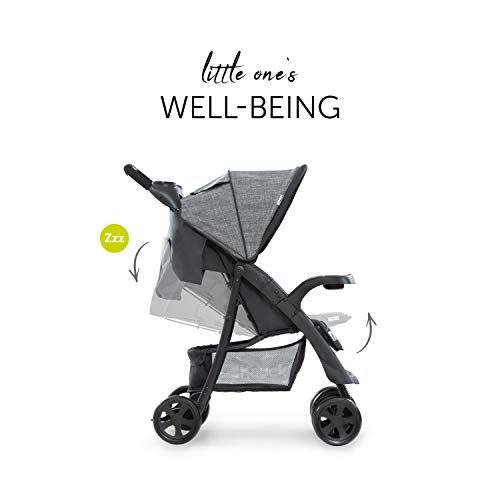 Buggy Hauck Shopper Neo II – mit Ablagen, Liegefunktion, bis 25 kg – Melange Grau