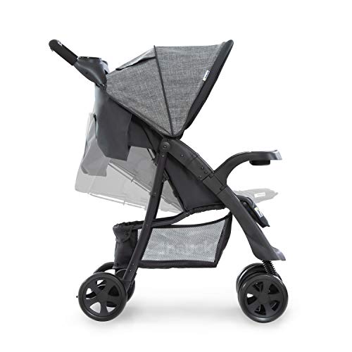 Buggy Hauck Shopper Neo II – mit Ablagen, Liegefunktion, bis 25 kg – Melange Grau