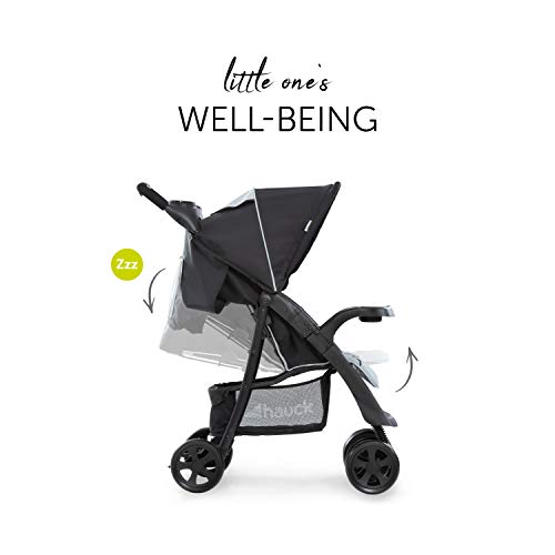 Buggy Hauck Shopper Neo II – mit Ablagen, Liegefunktion, bis 25 kg – Schwarz Grau