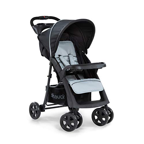 Buggy Hauck Shopper Neo II – mit Ablagen, Liegefunktion, bis 25 kg – Schwarz Grau