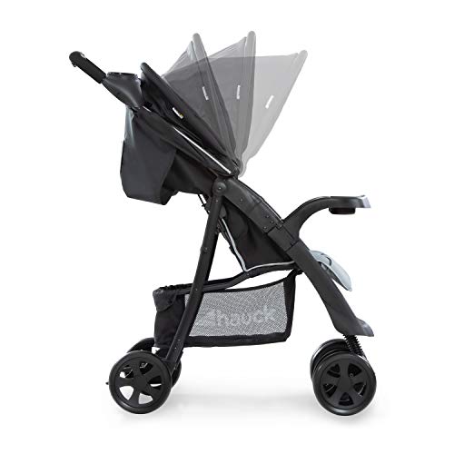 Buggy Hauck Shopper Neo II – mit Ablagen, Liegefunktion, bis 25 kg – Schwarz Grau