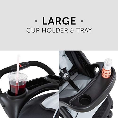 Buggy Hauck Shopper Neo II – mit Ablagen, Liegefunktion, bis 25 kg – Schwarz Grau