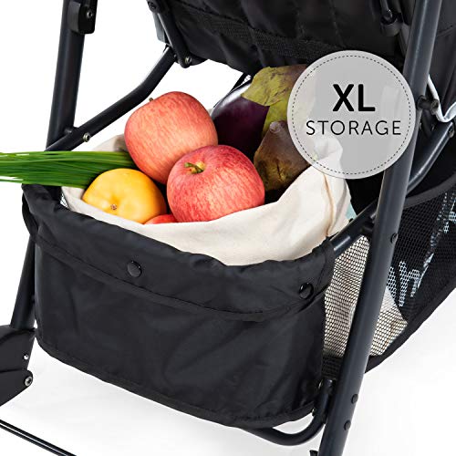 Buggy Hauck Shopper Neo II – mit Ablagen, Liegefunktion, bis 25 kg – Schwarz Grau
