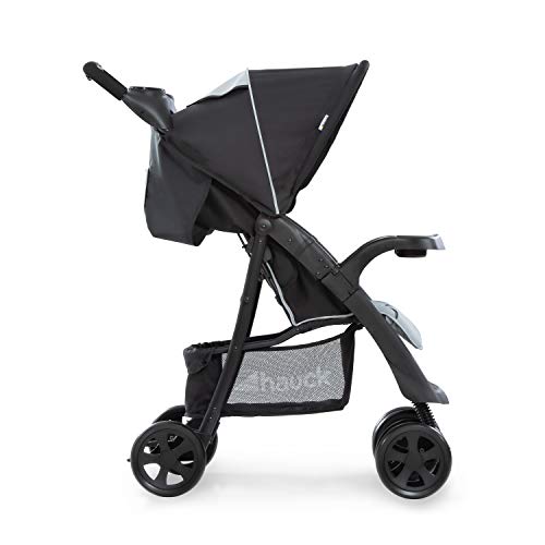 Buggy Hauck Shopper Neo II – mit Ablagen, Liegefunktion, bis 25 kg – Schwarz Grau