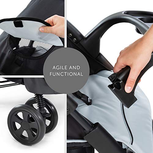 Buggy Hauck Shopper Neo II – mit Ablagen, Liegefunktion, bis 25 kg – Schwarz Grau