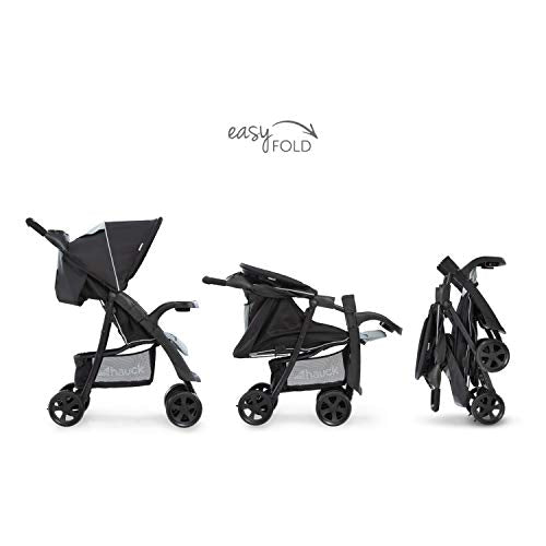 Buggy Hauck Shopper Neo II – mit Ablagen, Liegefunktion, bis 25 kg – Schwarz Grau