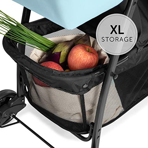 Buggy Hauck Sport – ultraleicht 5,9 kg, faltbar, Liegefunktion – Schwarz Hellblau