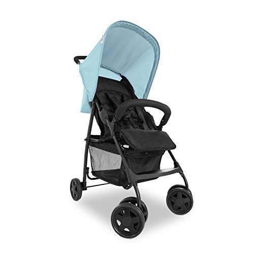 Buggy Hauck Sport – ultraleicht 5,9 kg, faltbar, Liegefunktion – Schwarz Hellblau