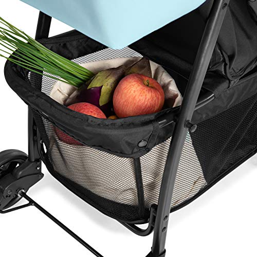 Buggy Hauck Sport – ultraleicht 5,9 kg, faltbar, Liegefunktion – Schwarz Hellblau