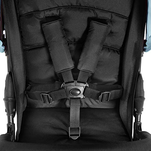 Buggy Hauck Sport – ultraleicht 5,9 kg, faltbar, Liegefunktion – Schwarz Hellblau