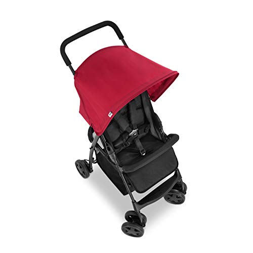 Buggy Hauck Sport – ultraleicht 5,9 kg, faltbar, Liegefunktion – Schwarz Rot