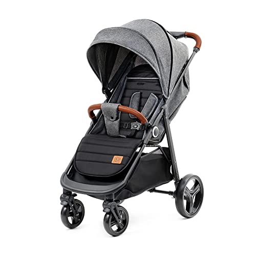 Buggy Kinderkraft GRANDE PLUS – bis 22 kg, 1 - Hand - Klappung, Liegefunktion – Grau
