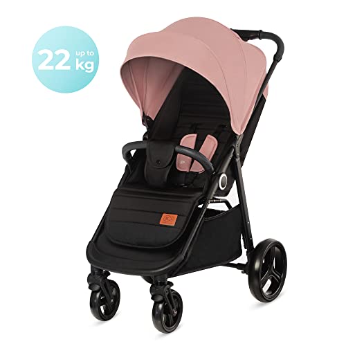 Buggy Kinderkraft GRANDE PLUS – bis 22 kg, 1 - Hand - Klappung, Liegefunktion – Rosa