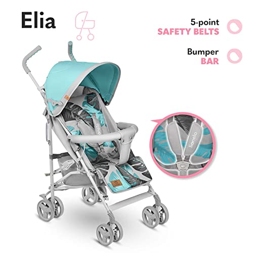 Buggy Lionelo Elia – bis 15 kg, Rücken - & Fußstütze verstellbar, mit Moskitonetz – Farbe: Beige