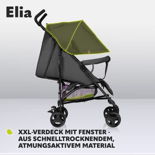 Buggy Lionelo Elia – bis 15 kg, Rücken - & Fußstütze verstellbar, mit Moskitonetz – Farbe: Grau