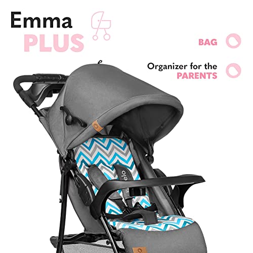 Buggy Lionelo Emma Plus – bis 15 kg, leicht & kompakt, mit großem Korb – Beige