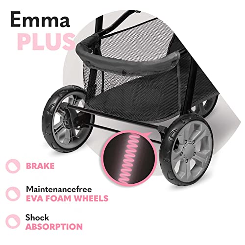 Buggy Lionelo Emma Plus – bis 15 kg, leicht & kompakt, mit großem Korb – Beige