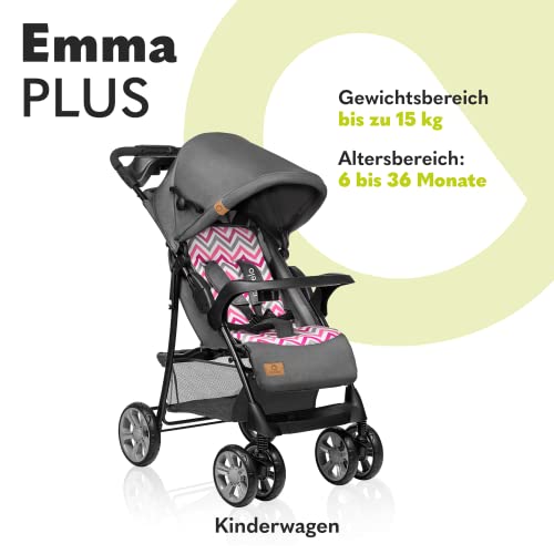 Buggy Lionelo Emma Plus – bis 15 kg, leicht & kompakt, mit großem Korb – Blau