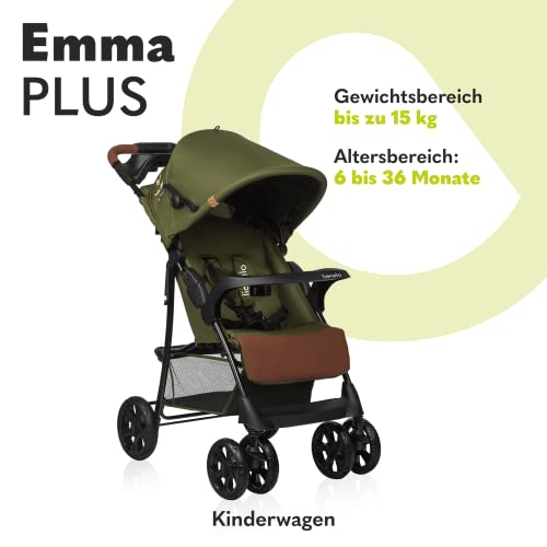 Buggy Lionelo Emma Plus – bis 15 kg, leicht & kompakt, mit großem Korb – Grau
