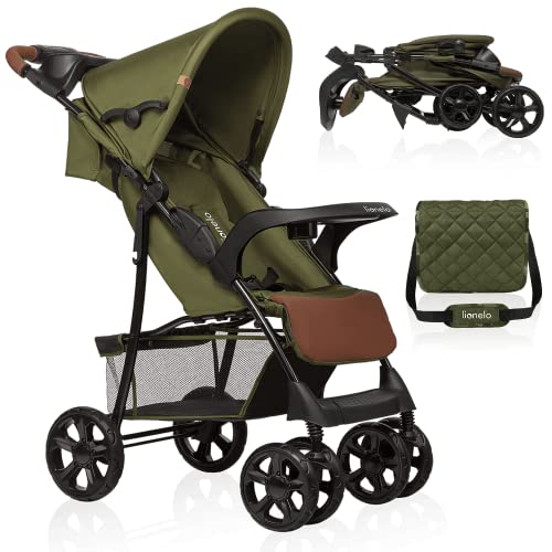 Buggy Lionelo Emma Plus – bis 15 kg, leicht & kompakt, mit großem Korb – Grau