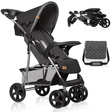 Buggy Lionelo Emma Plus – bis 15 kg, leicht & kompakt, mit großem Korb – Stone