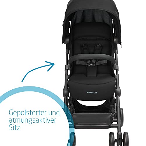 Buggy Maxi - Cosi Lara² – ultraleicht & kompakt, flach faltbar, bis 22 kg – Essential Black