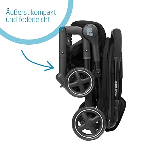 Buggy Maxi - Cosi Lara² – ultraleicht & kompakt, flach faltbar, bis 22 kg – Essential Black