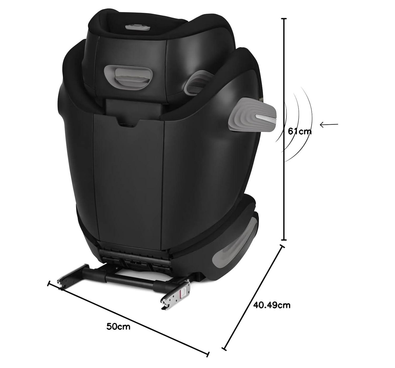 CYBEX Gold Solution S2 i - Fix Kindersitz 100–150 cm, ISOFIX, Moon Black