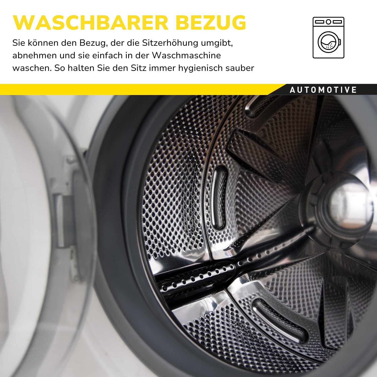 Dunlop Kindersitzerhöhung R129, 135–150 cm, Rot, Waschbarer Bezug