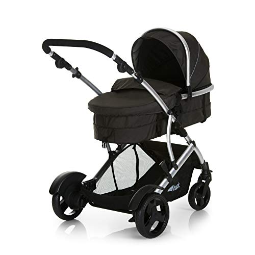 Geschwisterwagen Hauck Duett 2 – umbaubar zur Babywanne, bis 36 kg – Forest Schwarz