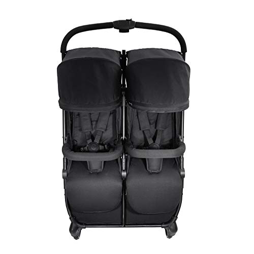 Geschwisterwagen Hauck Swift X Duo – für 2 Kinder, kompakt faltbar, bis 36 kg – Schwarz