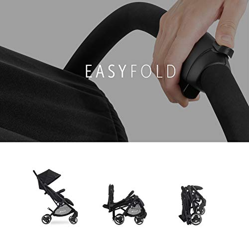 Geschwisterwagen Hauck Swift X Duo – für 2 Kinder, kompakt faltbar, bis 36 kg – Schwarz
