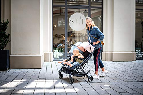 Geschwisterwagen Hauck Swift X Duo – für 2 Kinder, kompakt faltbar, bis 36 kg – Schwarz