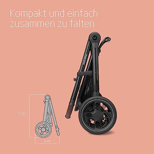 Kinderwagen Maxi - Cosi Zelia S Trio 3 - in - 1 – mit Babyschale & Zubehör – Grau