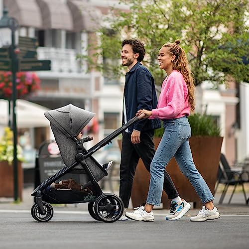 Kinderwagen Maxi - Cosi Zelia S Trio 3 - in - 1 – mit Babyschale & Zubehör – Grau