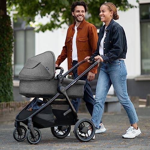 Kinderwagen Maxi - Cosi Zelia S Trio 3 - in - 1 – mit Babyschale & Zubehör – Grau