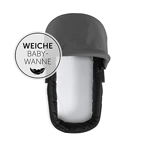 Kombi - Kinderwagen 3 - in - 1 Hauck Rapid 4 Trio – ab Geburt, faltbar, mit Babyschale & Wanne – Grau