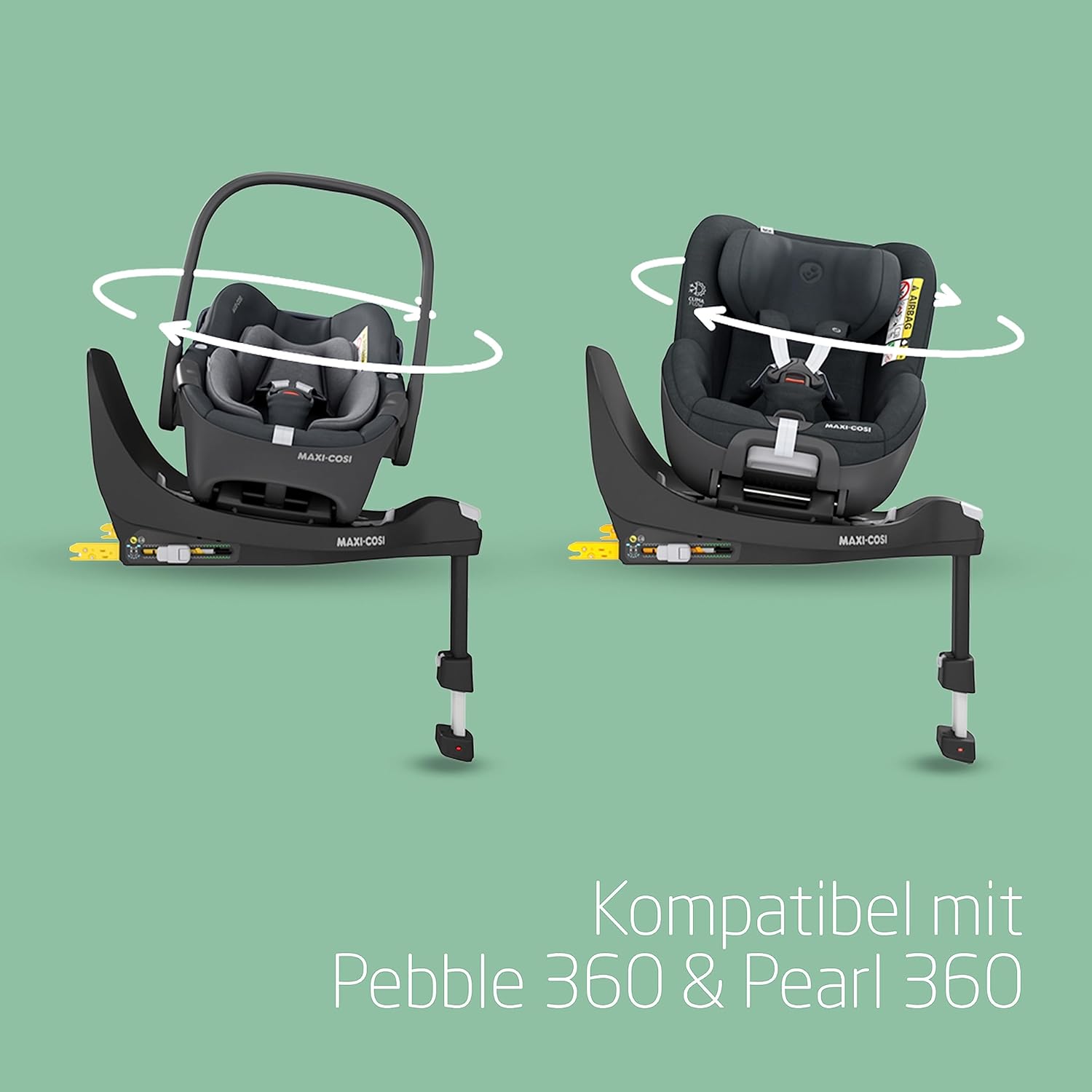 Maxi - Cosi FamilyFix 360 ISOFIX Station 40–105 cm, Drehbar, Schwarz
