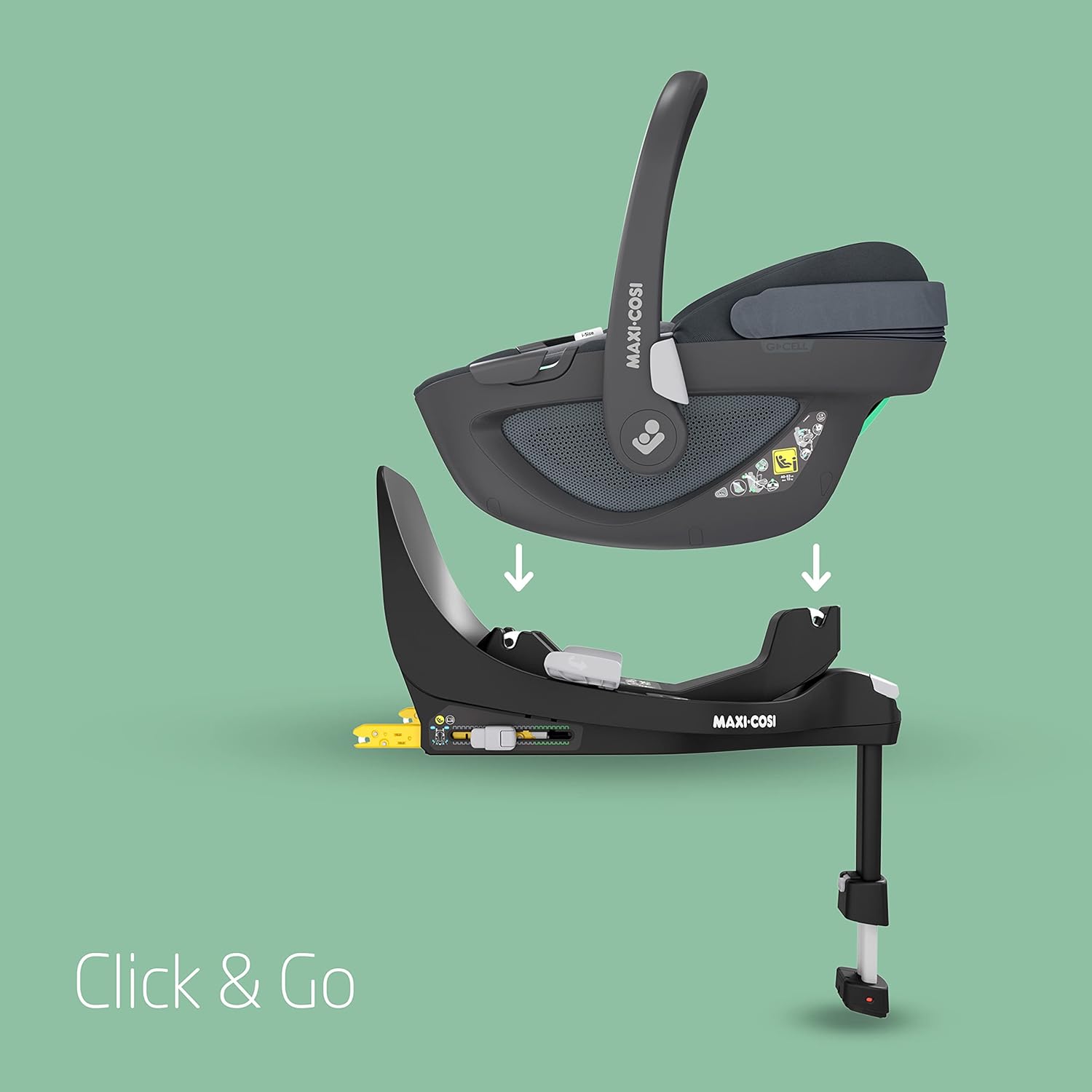 Maxi - Cosi FamilyFix 360 ISOFIX Station 40–105 cm, Drehbar, Schwarz