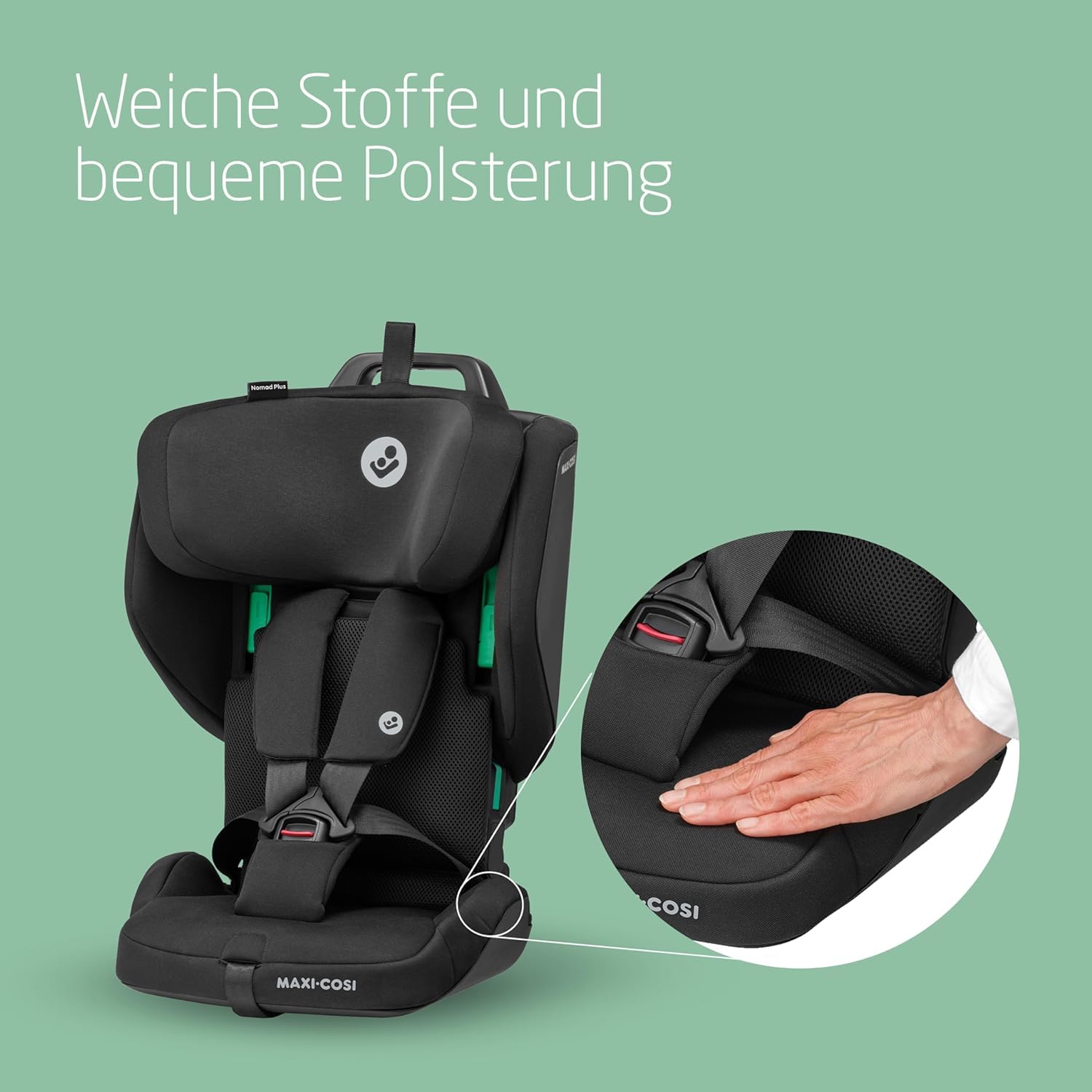 Maxi - Cosi Nomad Plus Reiseautositz 67–105 cm, Klappbar, Schwarz